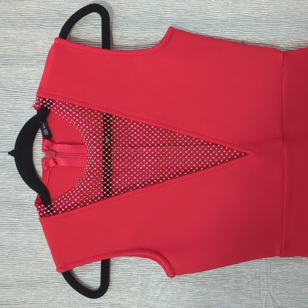 New Beautiful Bella Barnett Dress, red color,‎ size Large, bodycon. - Picture 9 of 14